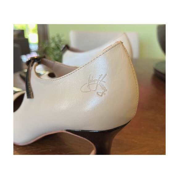 Discontinued Fluevog Big Presence Malala Ivory Black Mary Jane, sz 8 (run large) - Picture 10 of 11